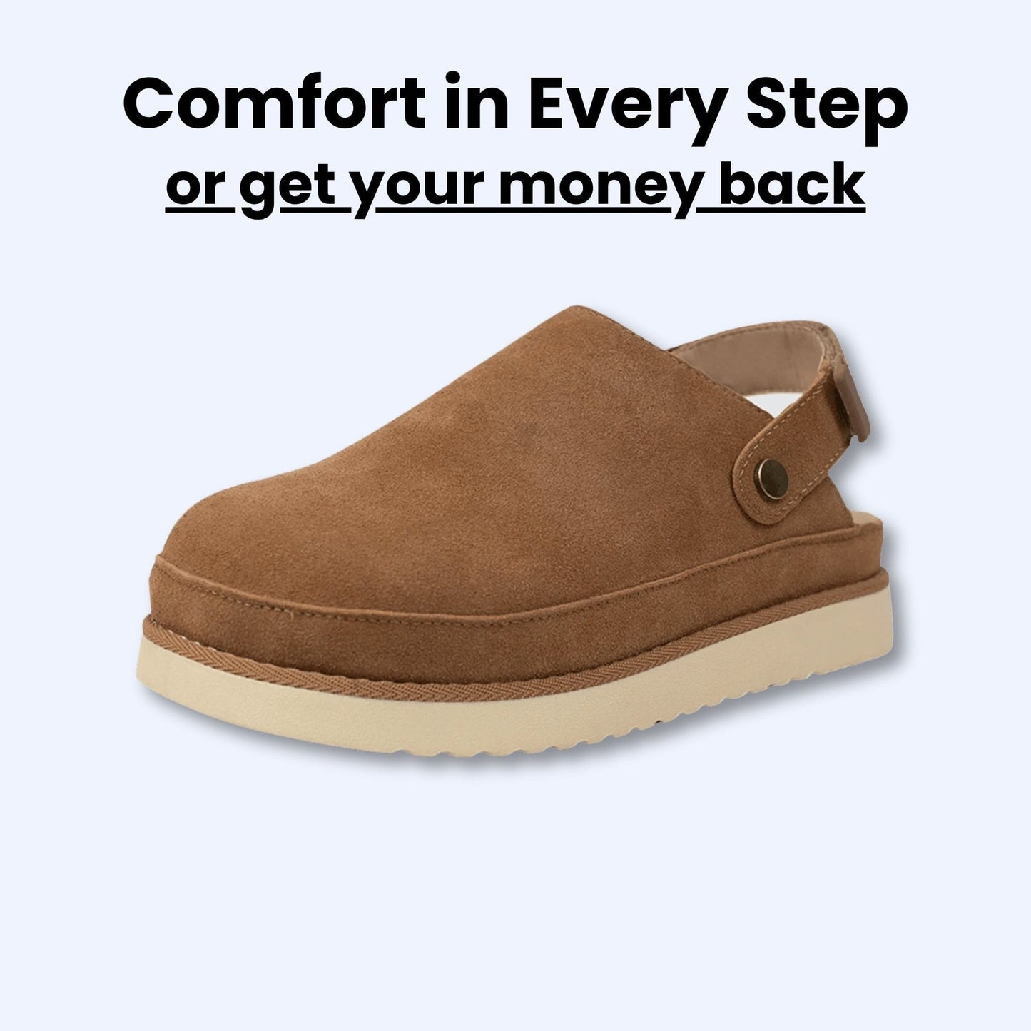 Beeviar™ Suede Glide Clog Chestnut / US 6