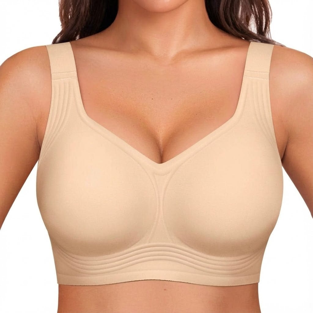 Wireless Full Coverage Bra Beige / M